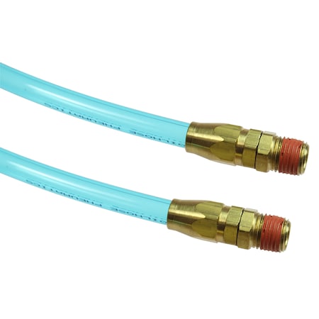 Coilhose Pneumatics Flexcoil 5/16" ID x 15’ 1/4" MPT Swivel Reusable Transparent Blue PR516-154B-T